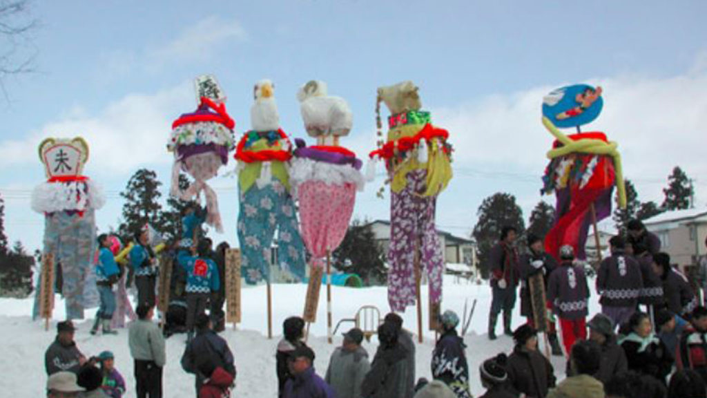 長太郎稲荷神社梵天奉納祭り