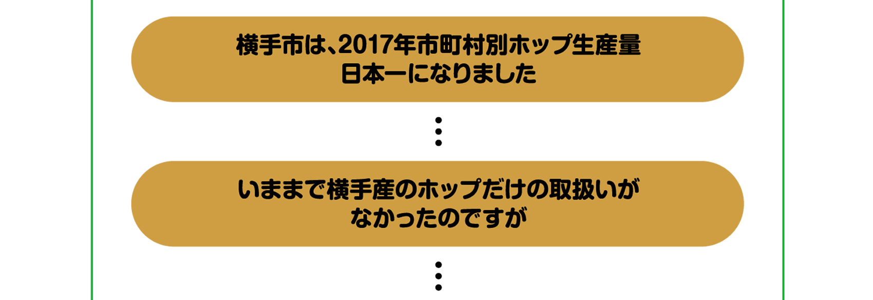 横手市は、2017年市町村別ホップ生産量日本一になりました。いままで横手産のホップだけの取扱いがなかったのですが